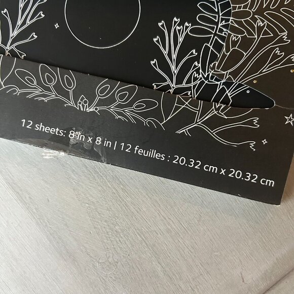 NWOT Brea Reese Scratch Art Paper Pad Kit, 8" x 8", Celestial Skies 12 pages - Picture 4 of 12